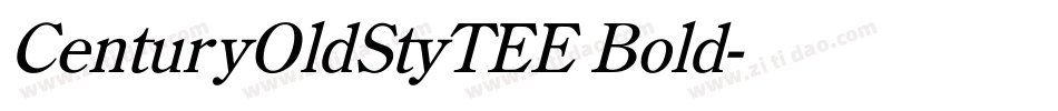 CenturyOldStyTEE Bold字体转换